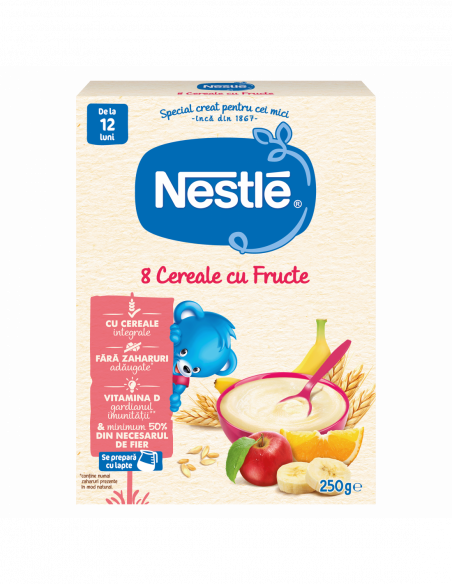 8 Cereale cu fructe, 250g, Nestle