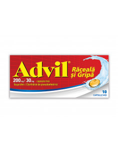 Advil raceala si gripa, 10 capsule moi, Glaxosmithkline...
