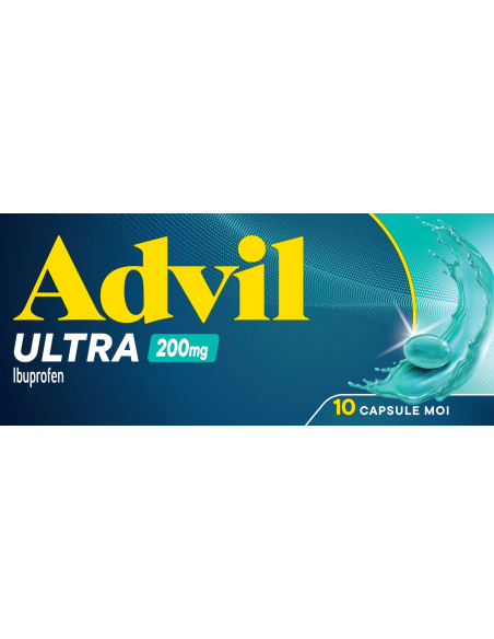 Advil Ultra 200mg, 10 capsule moi, Glaxosmithkline Anglia