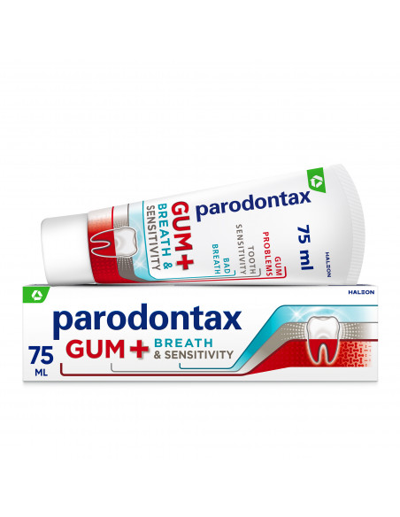 Parodontax pasta de dinti Gum+ Breath & Sensitivity, 75ml, GLAXOSMITHKLINE ANGLIA