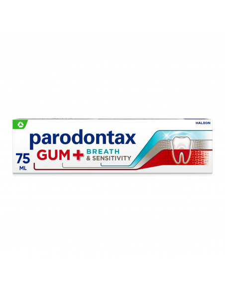 Parodontax pasta de dinti Gum+ Breath & Sensitivity, 75ml, GLAXOSMITHKLINE ANGLIA
