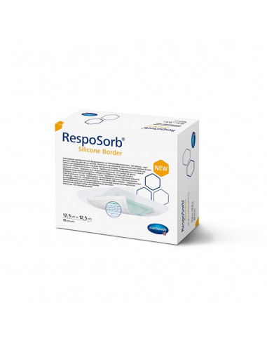 Pansament Resposorb silicone border,12.5 cm x 12.5 cm, 10 bucati, PAUL HARTMANN AG Hartmann