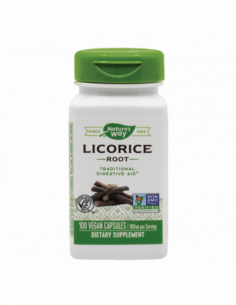 Licorice (lemn dulce) 450mg, 100 capsule, Secom