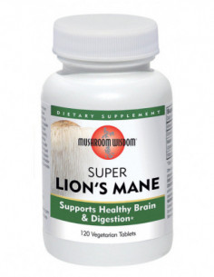 Mushroom Wisdom Super Lion’s Mane – 120 pastile vegetale