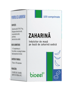 Zaharina 19 mg – 100 comprimate, Bioeel