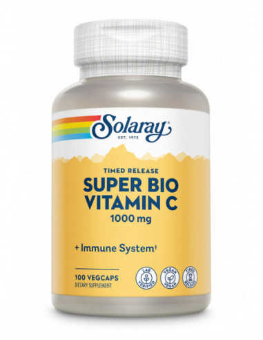 Solaray Super Bio C Buffered Vitamin C – 100 capsule vegetariene
