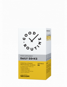 Good Routine Daily D3K2, 30 capsule moi, Secom
