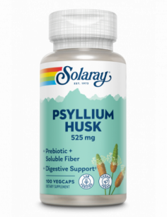 Psyllium Husk 525mg, 100 capsule vegetale, Secom