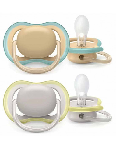 Set 2 suzete neutru, 0-6 luni, Philips Avent