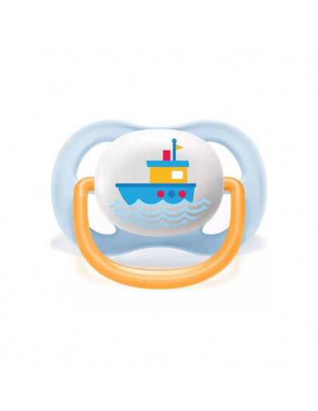 Set 2 suzete ultra air happy albastru/verde, 0-6 luni, Philips Avent