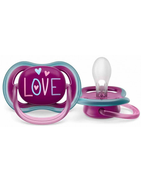 Set 2 Suzete Ultra Air Love 18 luni+, Philips Avent