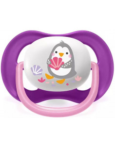 Set 2 suzete ultra air roz/mov, 6-18 luni, Philips Avent 2