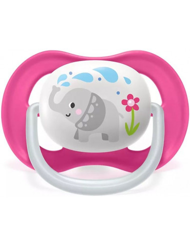 Set 2 suzete ultra air roz/mov, 6-18 luni,...