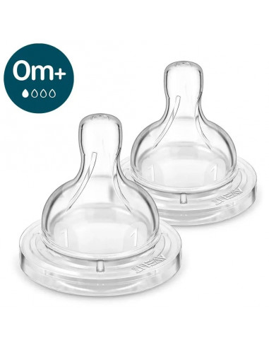 Set 2 tetine clasic pentru nou nascut, 0 luni+,...
