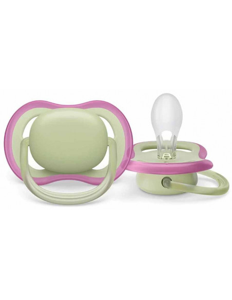 Set 2 suzete ultra air mov/verde, 0-6 luni, Philips Avent