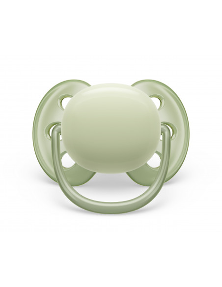 Set 2 suzete ultra soft galben/verde, 0-6 luni, Philips Avent