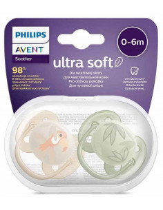 Set 2 suzete ultra soft tropical, 0-6 luni, Philips Avent 2