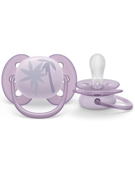 Set 2 suzete ultra soft jungle, 0-6 luni, Philips Avent
