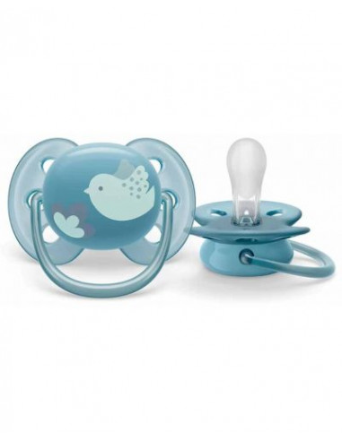 Set 2 suzete ultra soft bird, 6-18 luni,...
