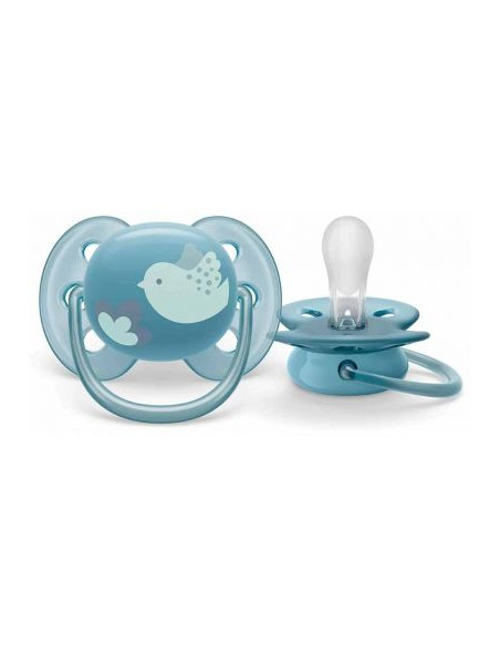 Set 2 suzete ultra soft bird, 6-18 luni, Philips Avent