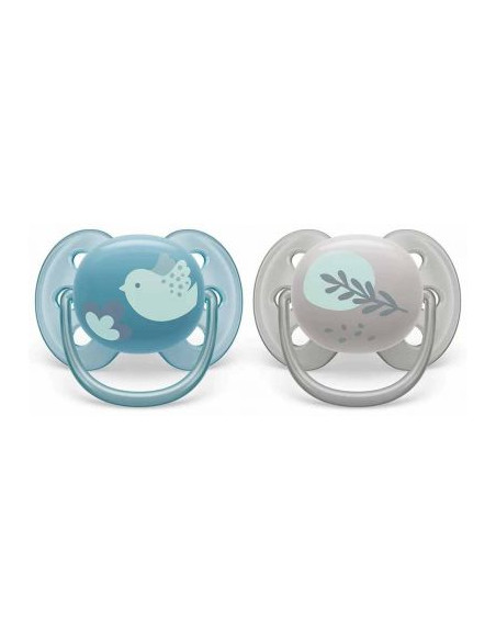 Set 2 suzete ultra soft bird, 6-18 luni, Philips Avent