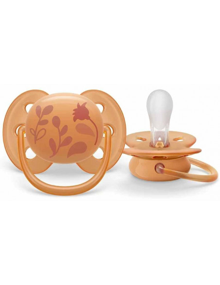 Set 2 suzete ultra soft catel, 6-18 luni, Philips Avent