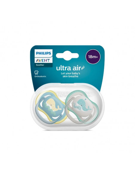 Set 2 suzete ultra neutru, 18 luni+, Philips Avent