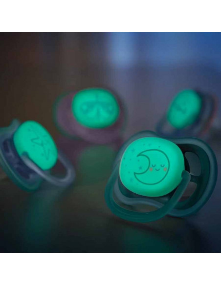 Set 2 suzete ultra air verde/albastru, 6-18 luni, Philips Avent