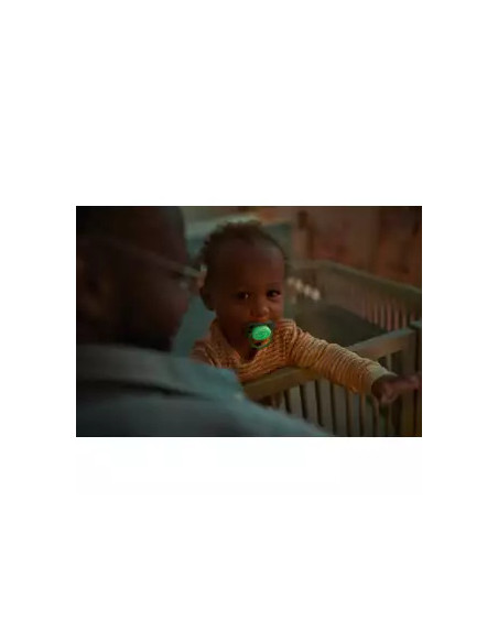 Set 2 suzete ultra air fosforescent, 18 luni+, Philips Avent