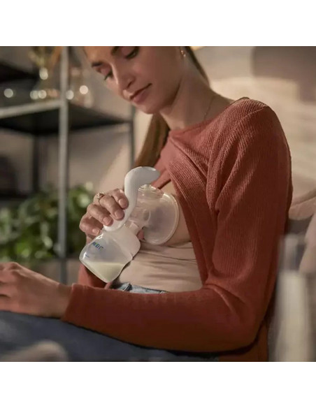 Pompa alaptare manuala + recipient de stocare, Philips Avent