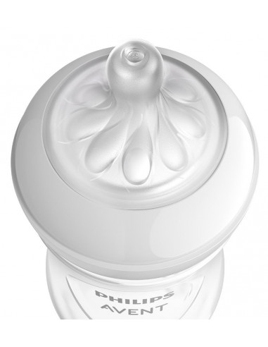 Biberon natural roz, 1 luna+, 260ml, Philips Avent