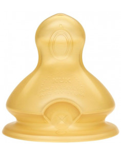 Tetina FC+ din latex cu orificiu subtire M1, 0-6luni, 1...