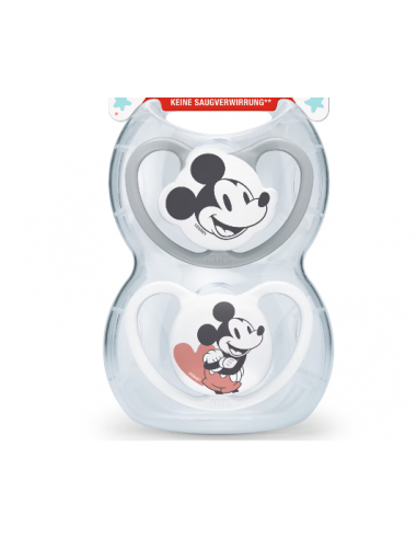 Suzeta Space Disney Mickey din silicon M3, 18-36 luni, 2 bucati, NUK BABY PRODUCT GmbH