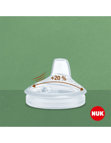 Tetina de invatare din silicon, 6 luni+, 2 bucati, NUK BABY PRODUCT GmbH