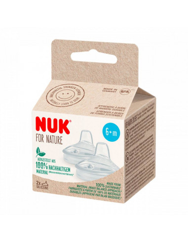Tetina de invatare din silicon, 6 luni+, 2 bucati, NUK BABY PRODUCT GmbH