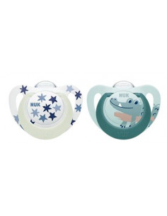 Suzeta star day/night din silicon M3, 18-36 luni, 2... 2