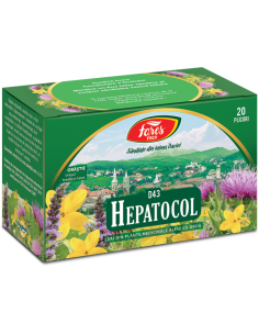 Ceai Hepatocol D43 – 20 plicuri (Fares)