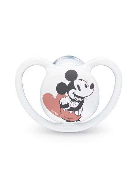 Suzeta Space Disney Mickey din silicon M1, 0-6 luni, 1 bucata, NUK BABY PRODUCT GmbH