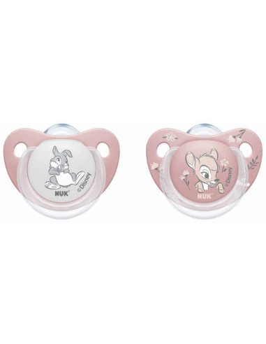 Suzeta Disney Bambi din silicon M, 0-6 luni, 2 bucati, NUK BABY PRODUCT GmbH
