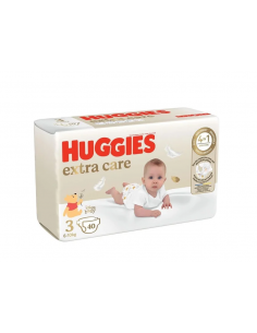 Huggies scutece extra care nr. 3, 40 bucati, KIMBERLY...