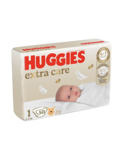 Huggies scutece extra care nr. 1, 50 bucati, KIMBERLY...