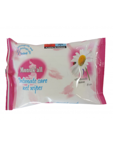 Monuk servetele umede intime, 20 bucati, Monuk