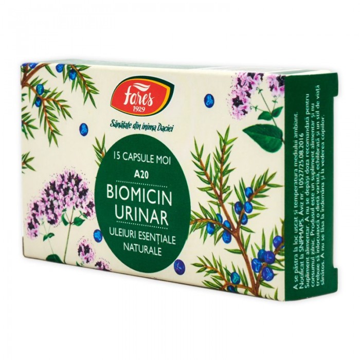 Biomicin urinar, 15 capsule moi