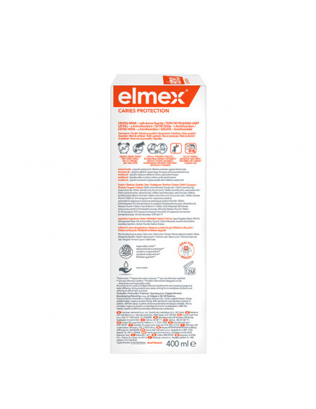 Elmex apa de gura carries protection, 400 ml, Colgate Palmolive Romania