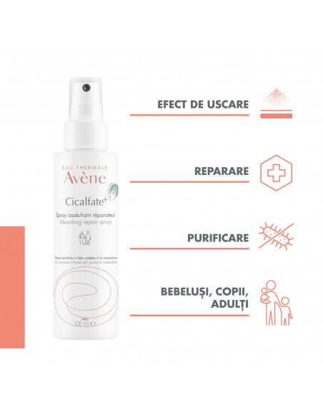 Avene Cicalfate Spray reparator absorbant, 100 ml, LAB. PIERRE FABRE FRANTA