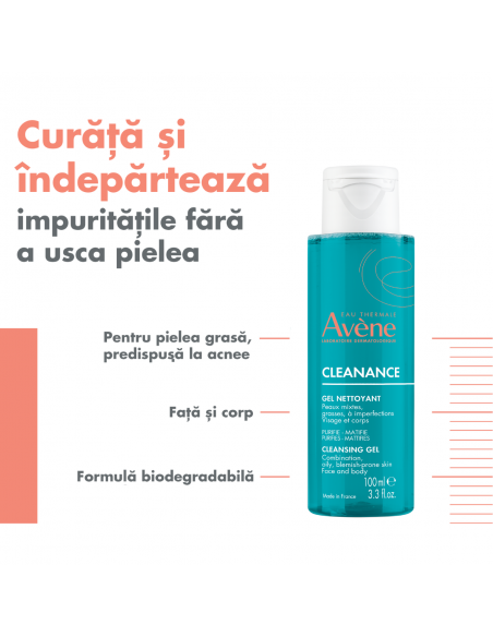 Avene Cleanance gel, 100ml, LAB. PIERRE FABRE FRANTA