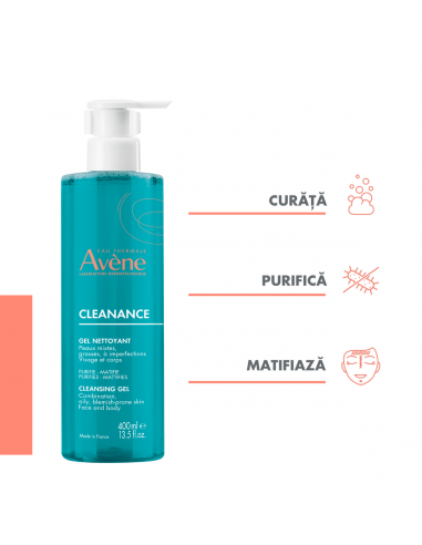 Gel de curatare Avene Cleanance, 400 ml, LAB....