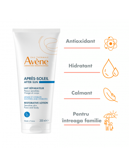 Avene gel crema reparator dupa plaja, 200 ml, Lab. Pierre Fabre Franta