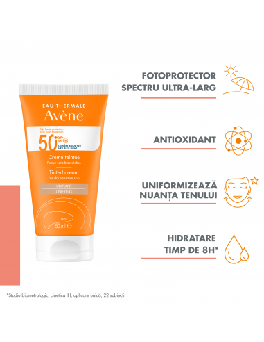Avene fluid nuantator SPF50+ Triasorb, 50ml,...