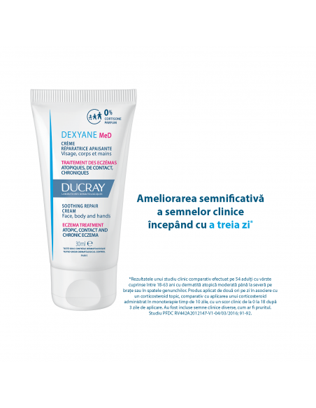 Ducray Dexyane Med crema reparatoare calmanta, 30ml, LAB. PIERRE FABRE FRANTA